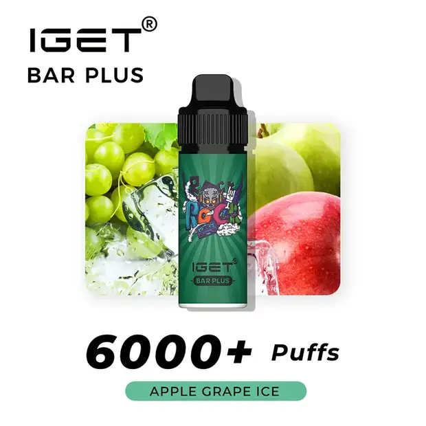 APPLE GRAPE ICE ?C IGET BAR PLUS 6000 PUFFS