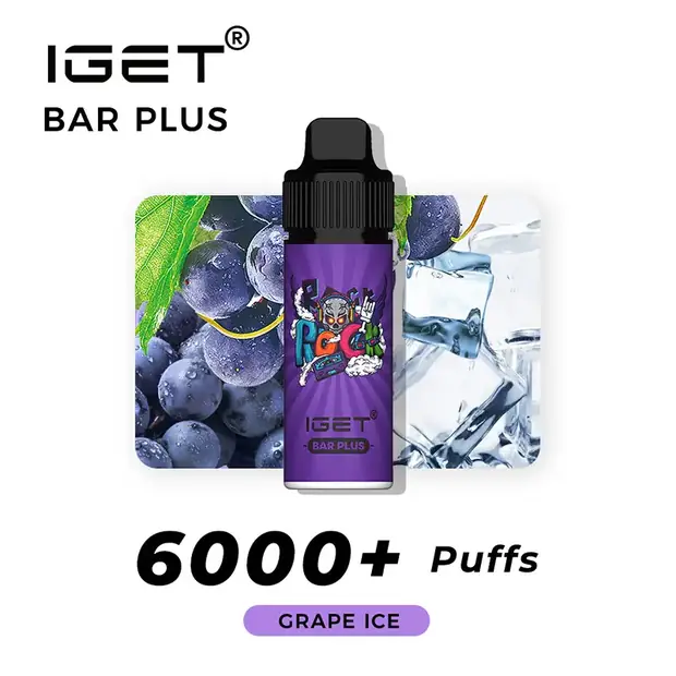 GRAPE ICE ?C IGET BAR PLUS 6000 PUFFS