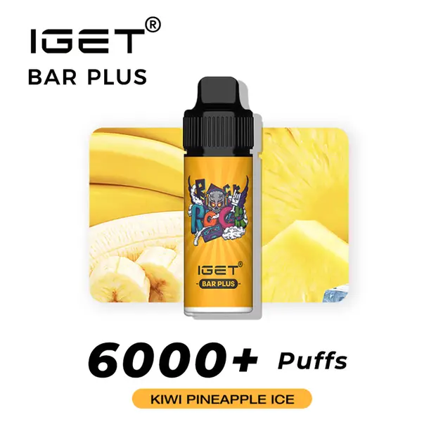 KIWI PINEAPPLE ICE ?C IGET BAR PLUS 6000 PUFFS