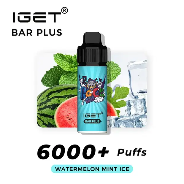 WATERMELON MINT ICE ?C IGET BAR PLUS 6000 PUFFS